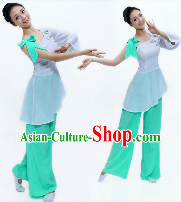 Chinese Classical Stage Performance White Dance Costume for Women