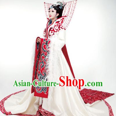 Ancient Chinese Four Beauties Wang Zhaojun Costumes and Hair Accessories Complete Set