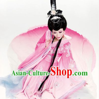 Ancient Chinese Four Beauties Diao Chan Costumes and Hair Accessories Complete Set