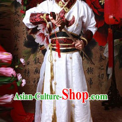 Traditional Chinese Knight Male Clothing Complete Set for Men