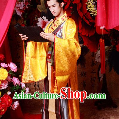 Ancient Chinese Prince Clothing and Hat for Men