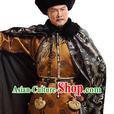 Qing Dynasty Kang Xi Chinese Emperor Dragon Cape