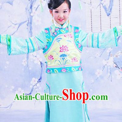 Traditional Chinese Palace Princess Lotus Clothing for Girls