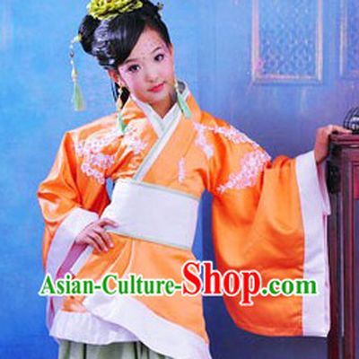 Traditional Chinese Han Fu Clothing Complete Set for Kids