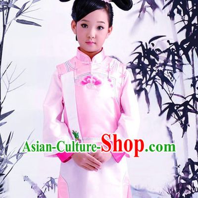 Traditional Chinese Pink Palace Dress and Headpiece for Women