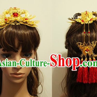 Chinese Classical Handmade Wedding Phoenix Hairpin for Brides