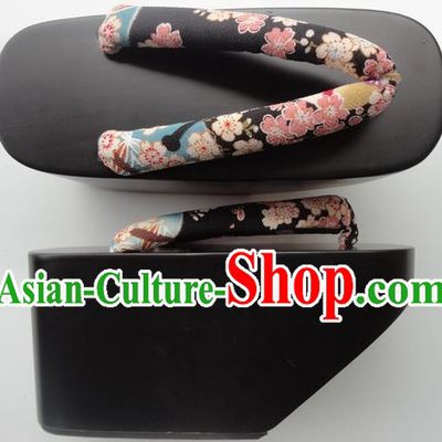 Traditional Thick Sole Japanese Geisha Dance Sandals Geta