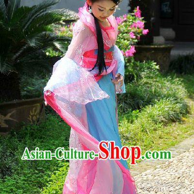 Ancient Chinese Palace Princess Pink Costume for Children