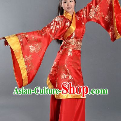 Ancient Chinese Palace Red Dance Costume