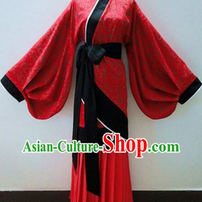 Ancient Chinese Han Dynasty Wide Sleeve Clothing for Women