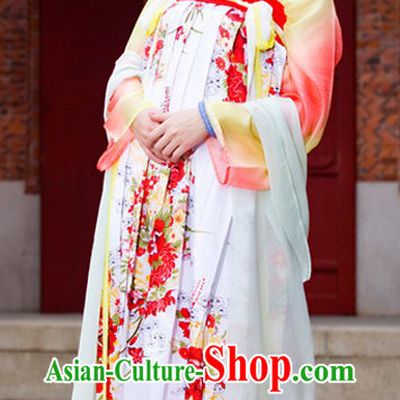 Ancient Chinese Tang Dynasty Clothing Complete Set for Women