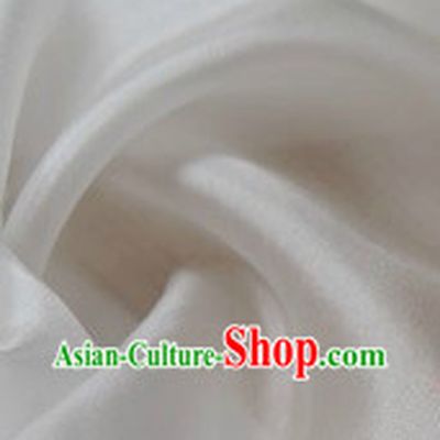 Chinese Classical Pure White Silk Fabric