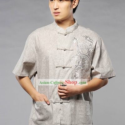 Chinese Classical Embroidered Dragon Shirt for Man
