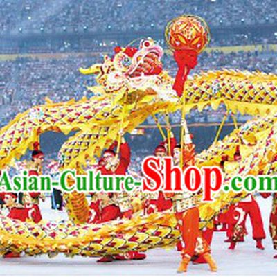Beijing Olympic Games Opening Dragon Dance Performance Costumes Complete Set