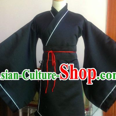 Ancient Chinese Black Dress Complete Set for Men