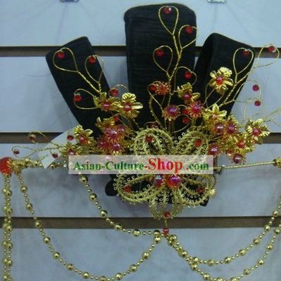 Ancient Chinese Palace Dance Wig and Hair Accessories