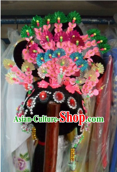 Traditional Chinese Parade Hua Dan Wig Set