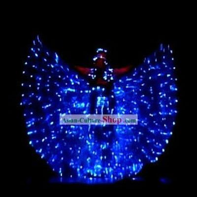 Electric LED Lights Luminous Butterfly Dancing Costume Complete Set