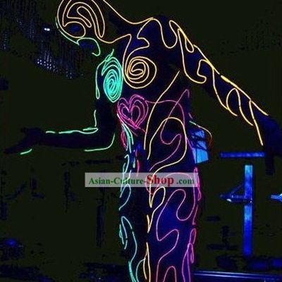 EL Wire Luminous Dance Costume Complete Set