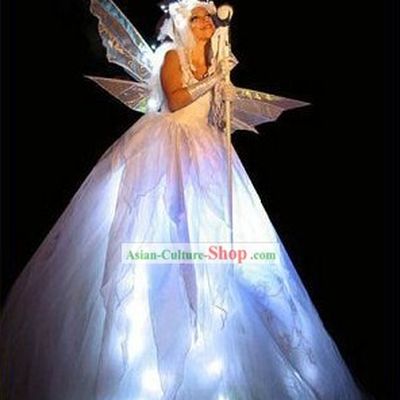 Electric LED Lights Luminous Dance Costumes Complete Set