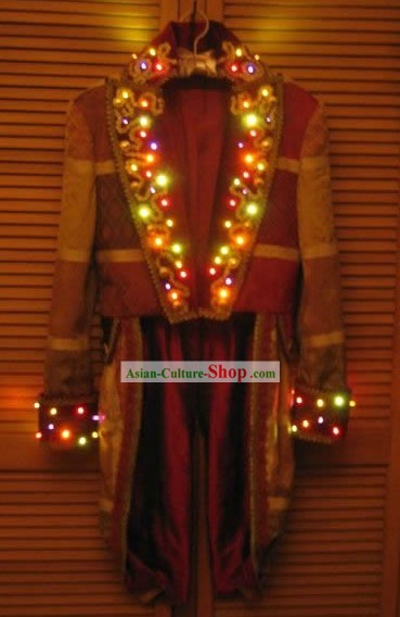 Portable EL Wire Glowing Costume