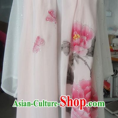 Chinese Classic Light Pink Kung Fu and Tai Chi Scarf for Women