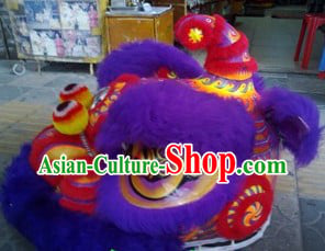 Supreme Celebration and Parade Purple Lion Dance Costume Complete Set