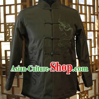 Traditional Chinese Black Dragon Blouse
