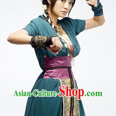Ancient Chinese Chivalrous Girl Costumes Complete Set