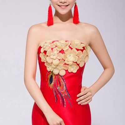 Traditional Chinese Classical Wedding Evening Dress