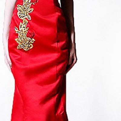 Chinese Classical Red Wedding Qipao