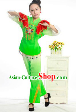 Chinese Color Changing Fan Dance Costume