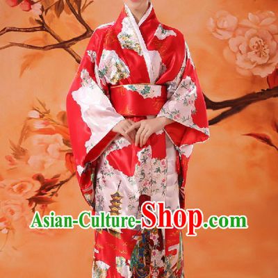 Japanese Classical Red Dance Costume for Women