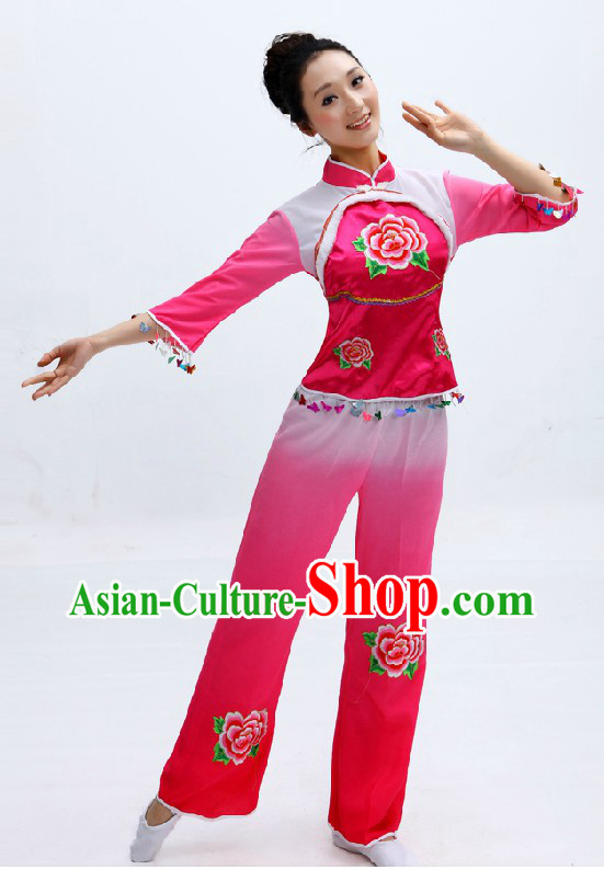 Chinese Classical Fan Dance Costume for Women