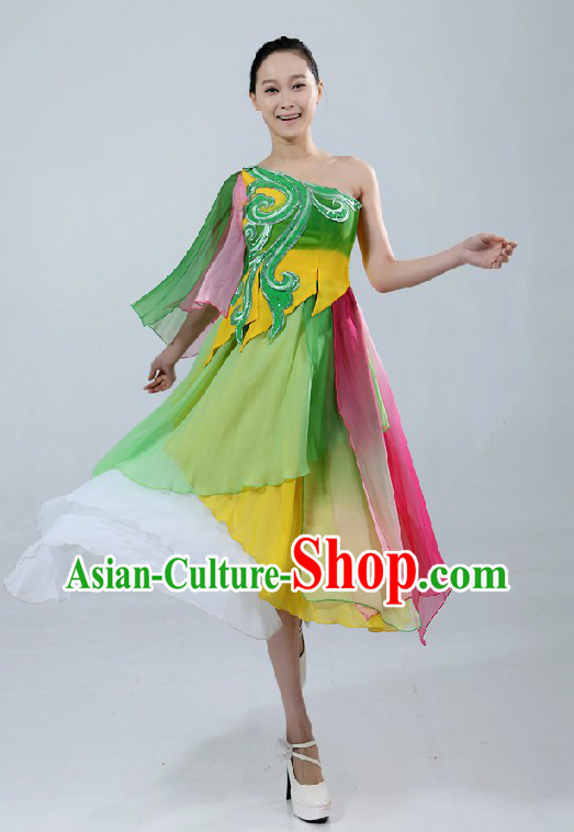 Traditional Chinese Dancing Skirt Costume for Women