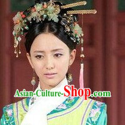 Ancient Chinese Qing Palace Princess Hair Accessories Complete Set
