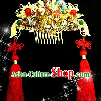 Ancient Chinese Phoenix Wedding Crown for Women