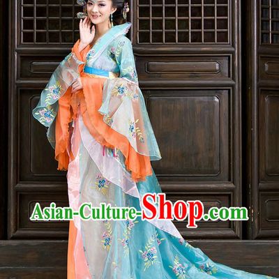 Ancient Chinese Palace Empress Costume Complete Set for Women