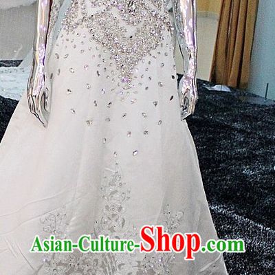 Shinning White Princess Wedding Dress for Bride