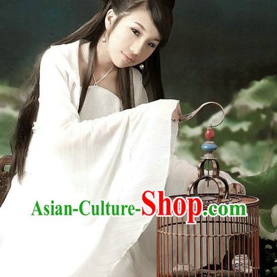 Ancient Chinese White Fairy Clothes for Women