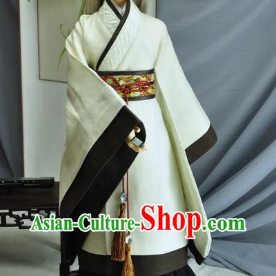 Ancient Chinese Teacher Costumes Long Robe