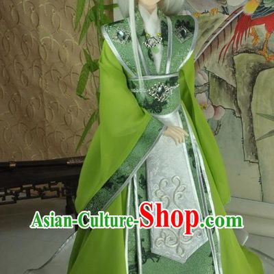 Ancient Chinese Green Prince Clothes for Men