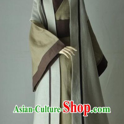 Ancient Chinese Cotton Han Fu Clothing for Men