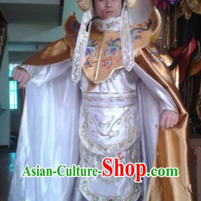 Traditional Chinese Change Mask Costume Hat Boots Masks Complet Set for Men