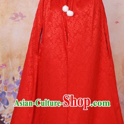 Ancient Chinese Red Princess Cape for Women
