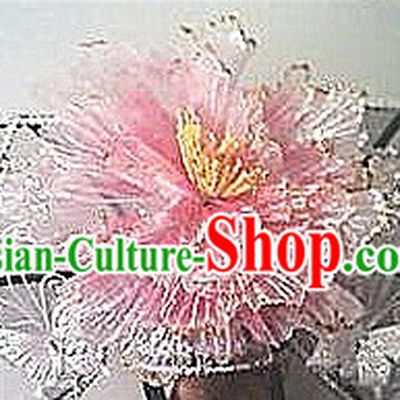 Ancient Chinese Qing Dynasty Manchu Princess Pink Hat