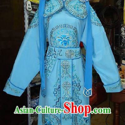 Ancient Chinese Opera Fighter Costumes and Hat for Men