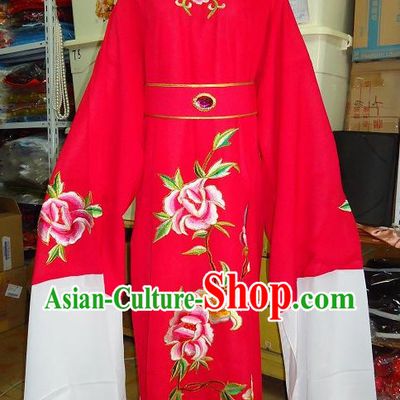 Ancient Chinese Opera Bao Yu Red Costume for Men