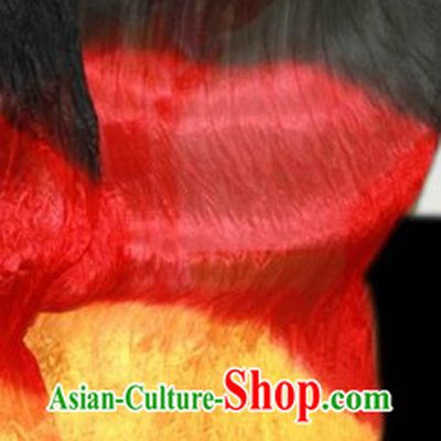 Chinese Classical Three Colors Long Silk Dance Fan