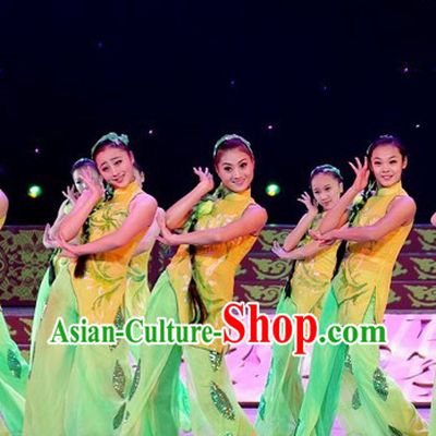 Chinese Folk Group Dance Costumes for Women
